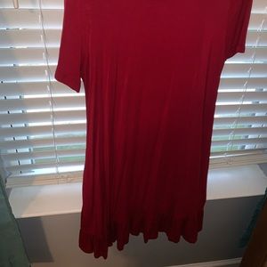 Ruffle bottom dress